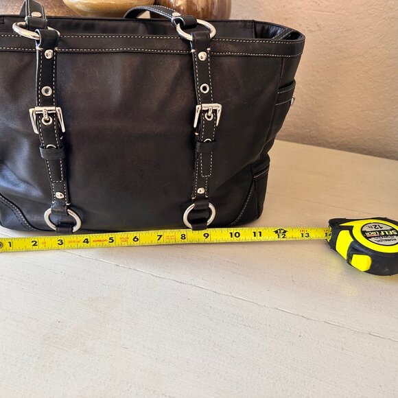 Coach F12343 "Gallery East West" fully zippered Tote Satchel Shoulder Bag-EUC - Picture 9 of 10